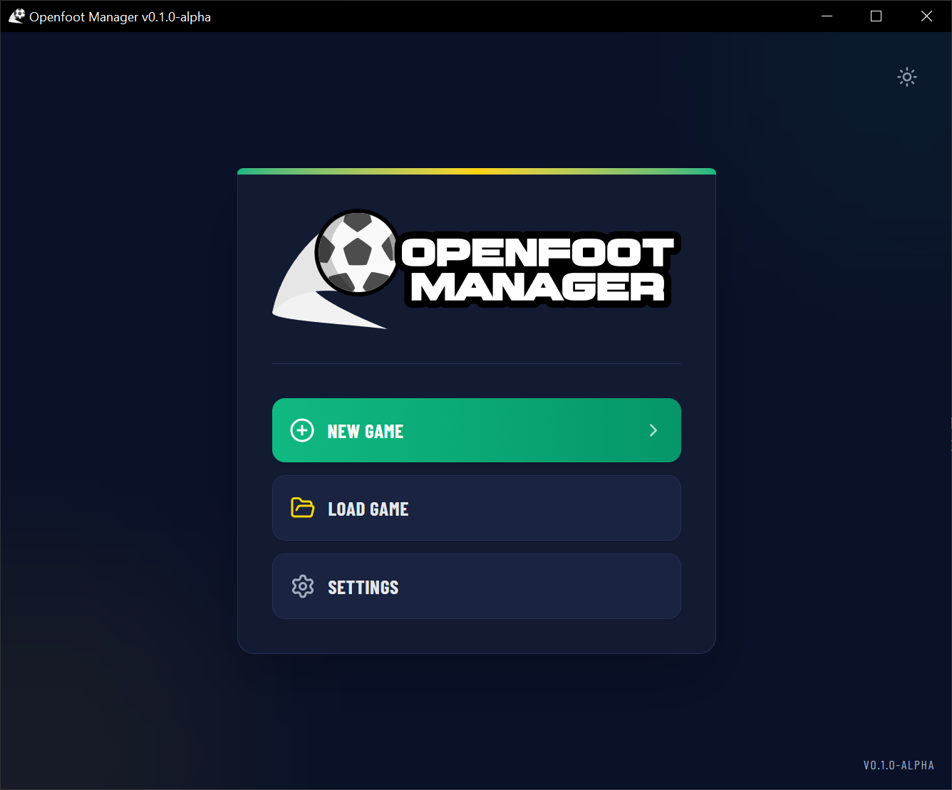 Openfoot Manager v0.1.0-alpha Is Here
